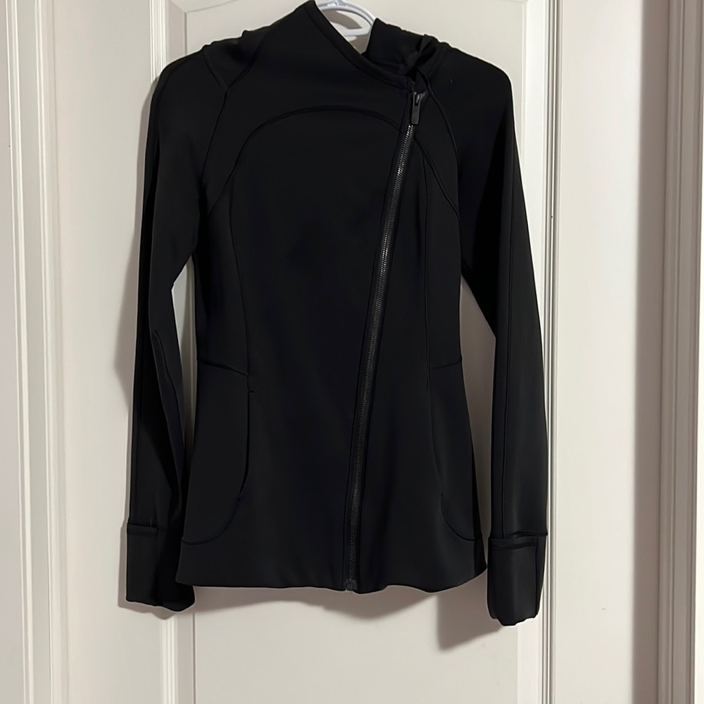 Black lululemon side zip up